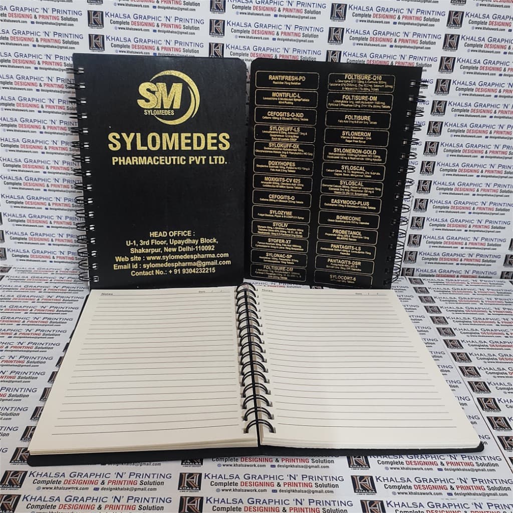 Khalsa Graphic Real Printed SYLOMEDES Pharma Notebooks