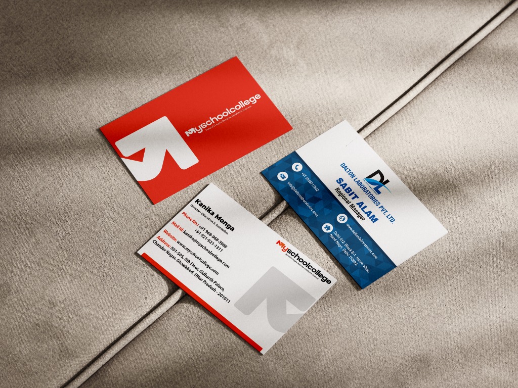 MySchoolCollege and Dalton Laboratories Corporate Business Cards